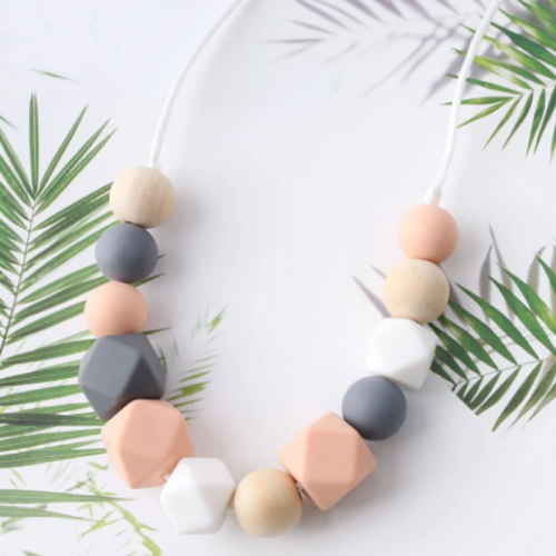 Βρεφικό Αισθητηριακό Κολιέ Mom_teerher_neclace_natural 7042